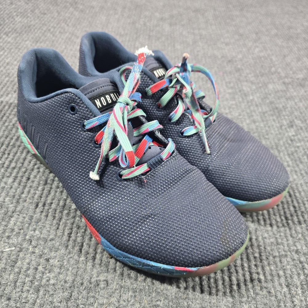 NOBULL Shoes Mens Size 12 Blue Trainer CrossFit Gym Athletic Low Sneakers